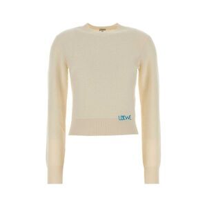 Loewe Women Ivory Wool Sweater